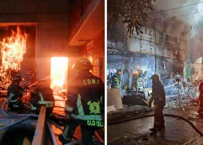 Incendio consume fábrica de bicicletas en México