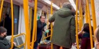 La mascarilla es tema de discusión en metro de Madrid