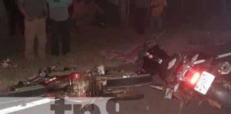Mortal accidente de tránsito en El Crucero, Managua