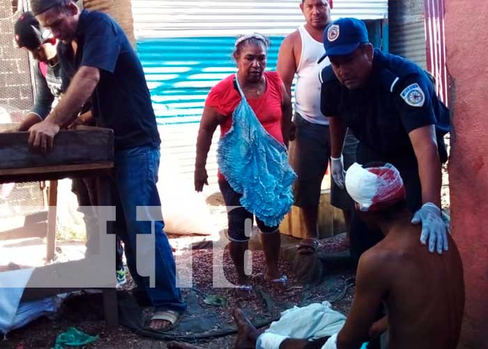 Agresión a supuesto ladrón en el Mercado Oriental, Managua