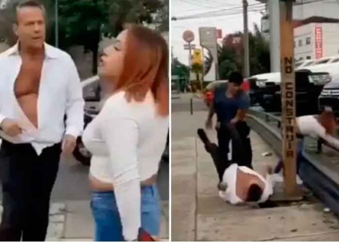 Captan al actor Alfredo Adame en plena pelea en calle de México