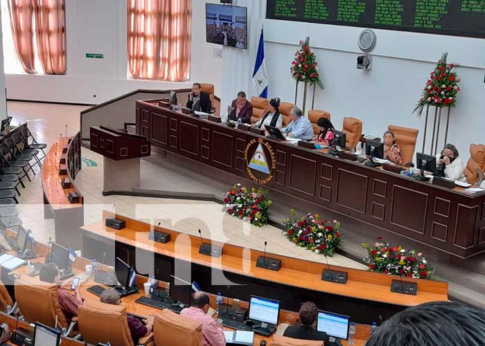 Sesión parlamentaria en la Asamblea de Nicaragua