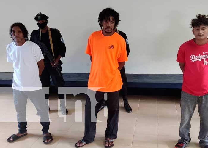 Delincuentes presos por cometer delitos en Bilwi