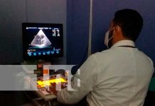 Realización de ecocardiograma en hospitales de Nicaragua