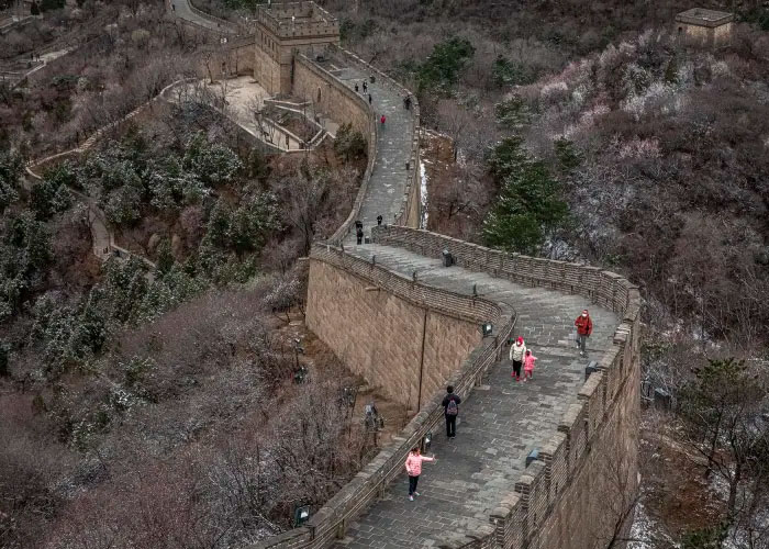 ¡Asombroso! Se desploma sección de la Gran Muralla tras sismo en China