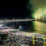 Celebración del Año Nuevo 2022 en Copacabana, Río de Janeiro, Brasil