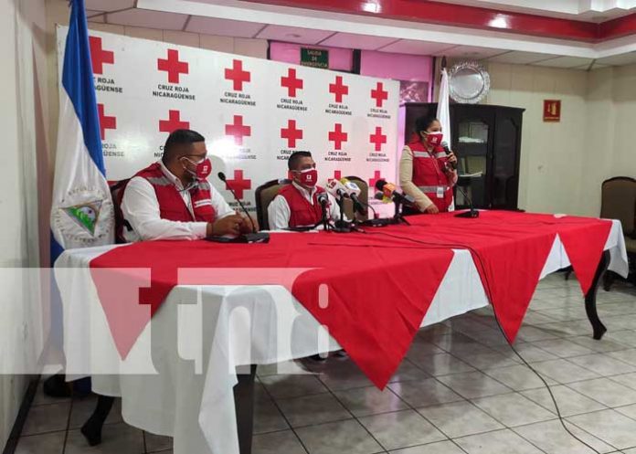 Conferencia de prensa de la Cruz Roja Nicaragüense sobre actividad 2021