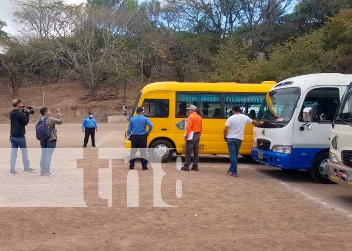 Revisión del transporte escolar en Matagalpa
