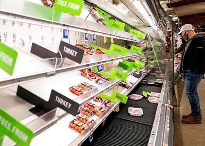 Estados Unidos sufre escasez de comida en supermercados ¿cuál es la causa?