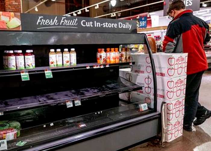 Estados Unidos sufre escasez de comida en supermercados ¿cuál es la causa?