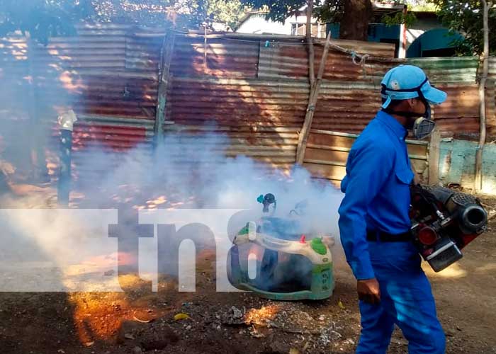 Jornada de fumigación en barrios de Managua