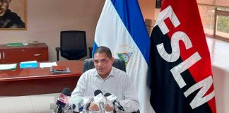 Conferencia de prensa desde el MHCP en Nicaragua
