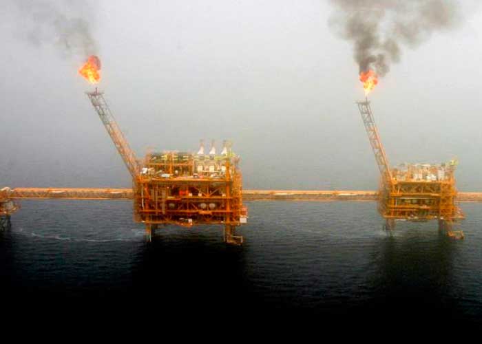 plataforma de producción de petróleo de Irán