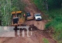 Rehabilitan 22 kilómetros de caminos en zonas rurales de Matiguás