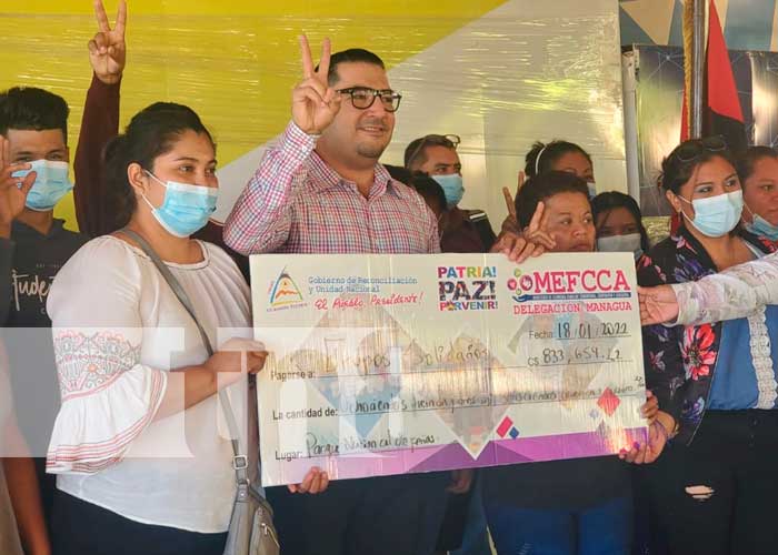 Desembolso del MEFCCA para emprendimientos en Managua