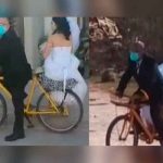 México: Padre lleva a su hija a casarse a la iglesia en bicicleta