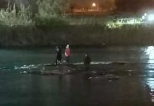 Rescatan de las aguas frías en el Río bravo a una migrante embarazada