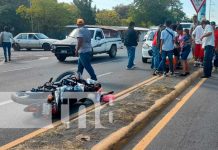 Accidente de tránsito en la Carretera Nueva a León, Managua