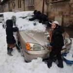 Fuerte temporal cubre de nieve Jerusalén
