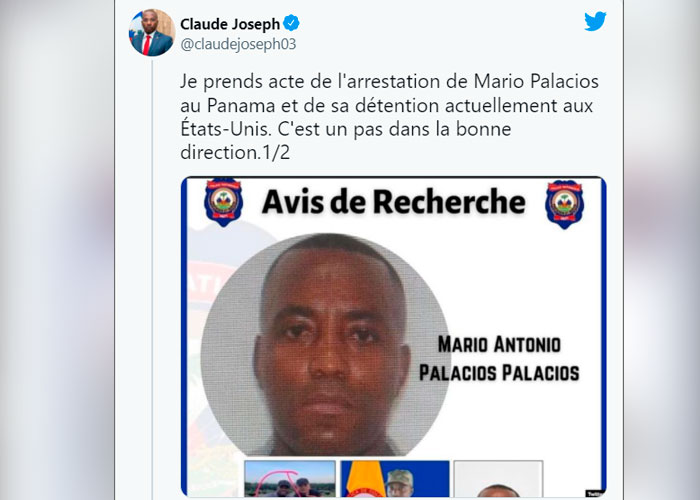 Arrestan en Panamá a sospechoso del asesinato de presidente de Haití