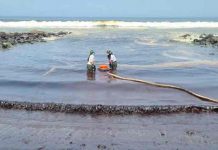 Playas de Perú contaminadas por derrame de petróleo