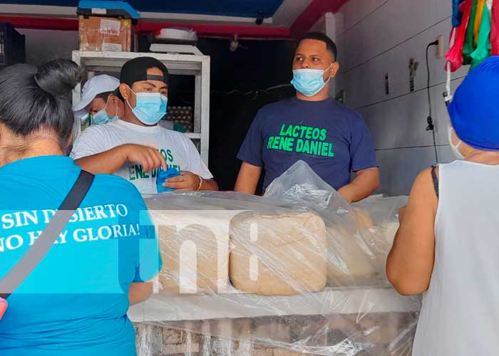 Venta de queso en mercados de Nicaragua