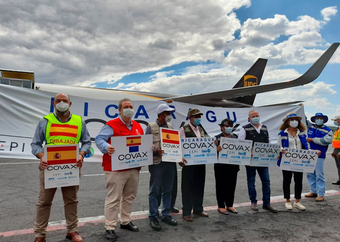 España dona a Nicaragua vacunas para la lucha contra el COVID-19