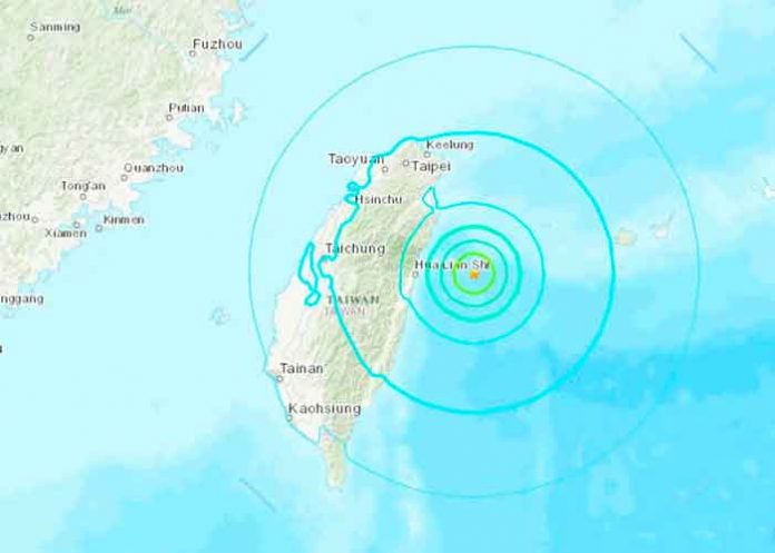 Sismo de 6.5 sacude el nordeste de Taiwán