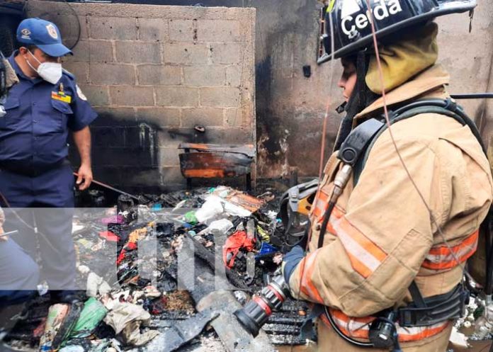  Incendio en una vivienda del barrio Hilario Sánchez, Managua