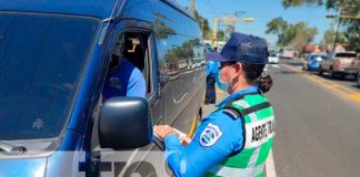 Inspección de transporte escolar en Nicaragua