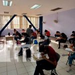 Examen psicométrico en la Universidad Nacional de Ingeniería, UNI, en Nicaragua