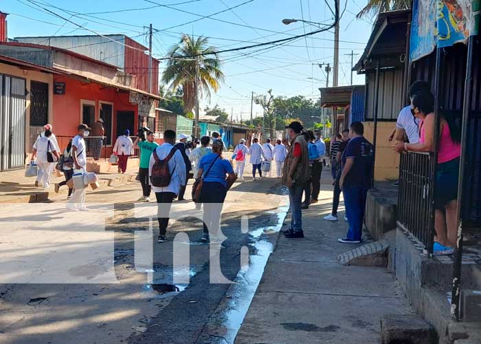 Jornada de vacunación en el barrio Julio Buitrago, Managua 
