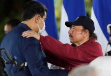 Encuentro entre Nicolás Maduro, presidente de Venezuela y Daniel Ortega, presidente de Nicaragua