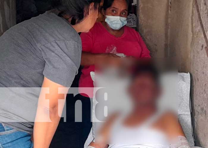 Víctima tras incendio en el barrio Hilario Sánchez, Managua