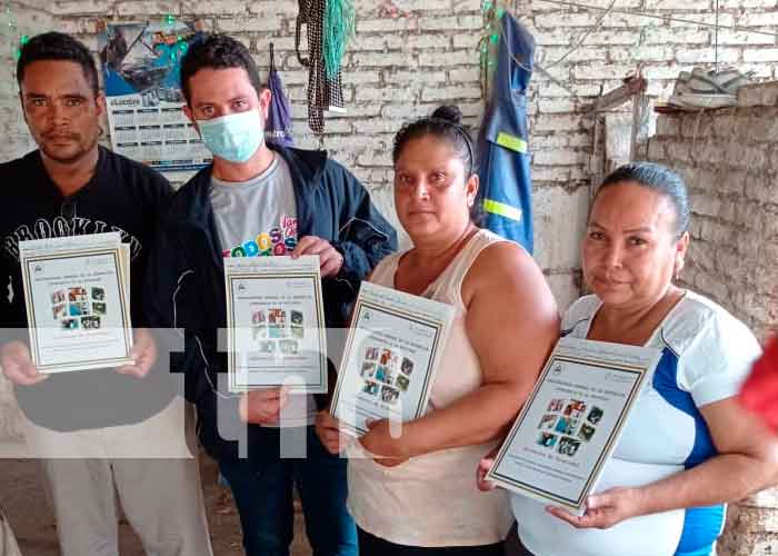 PGR entrega títulos de propiedad a las familias de Rivas, en Nicaragua
