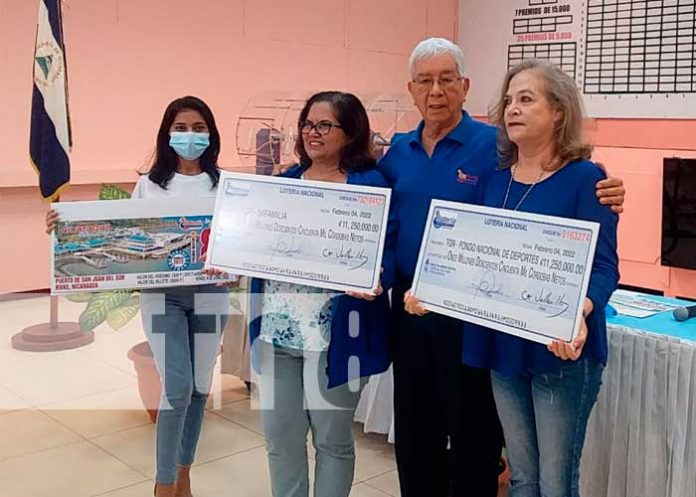 Lotería nacional de Nicaragua entrega utilidades