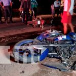Motociclista fallece tras brutal impacto en la carretera a Xiloá