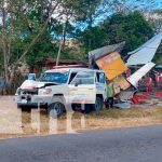 Camión con cargamento choca una ambulancia en carretera Boaco-Managua