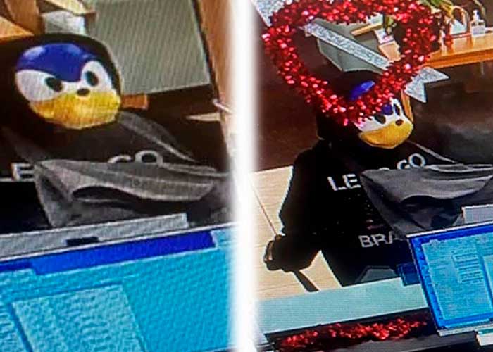  Hombre Sonic es buscado por robar un banco en Florida