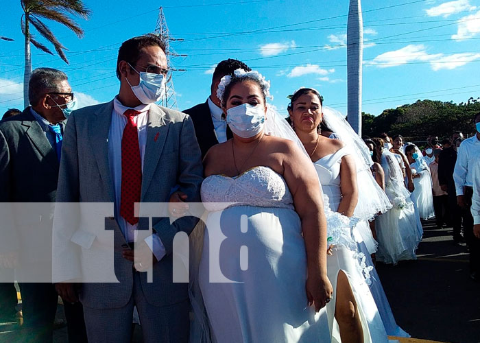 Celebran bodas masivas en Nicaragua en el día de San Valentín