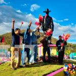 Unidades de Victorias Electorales de Boaco colocan ofrenda floral a Sandino