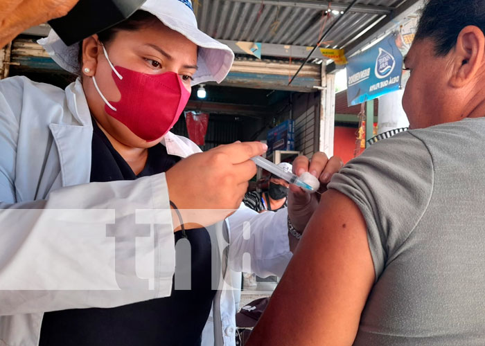 Pobladores de San benito vacunados contra el COVID
