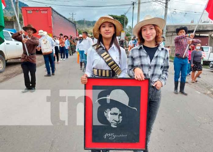 Familias de Jinotega conmemoraron el legado del General Sandino