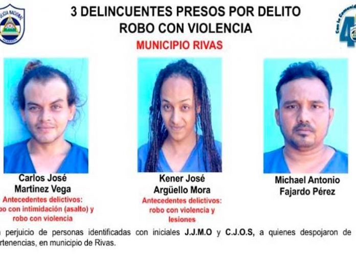 Delincuentes de Rivas tras las rejas