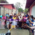 Familias del barrio El Recreo en Managua contentos por este proyecto