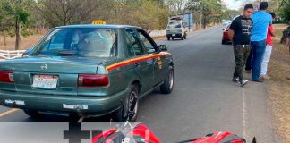 Accidente de tránsito en Juigalpa deja dos lesionados