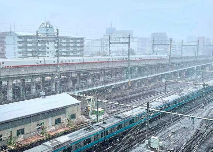 Tokio es golpeado por un fuerte temporal de nieve que deja afectaciones.