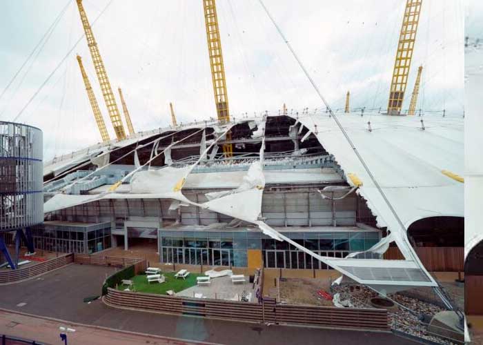 Cierra el Arena O2 en Londres tras el paso de la tormenta Eunice