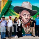 Mural que expresa la lucha antiimperialista del General Augusto César Sandino en Ocotal