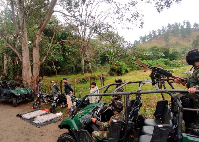 Ejército de Nicaragua realiza incautación de droga al narcotráfico